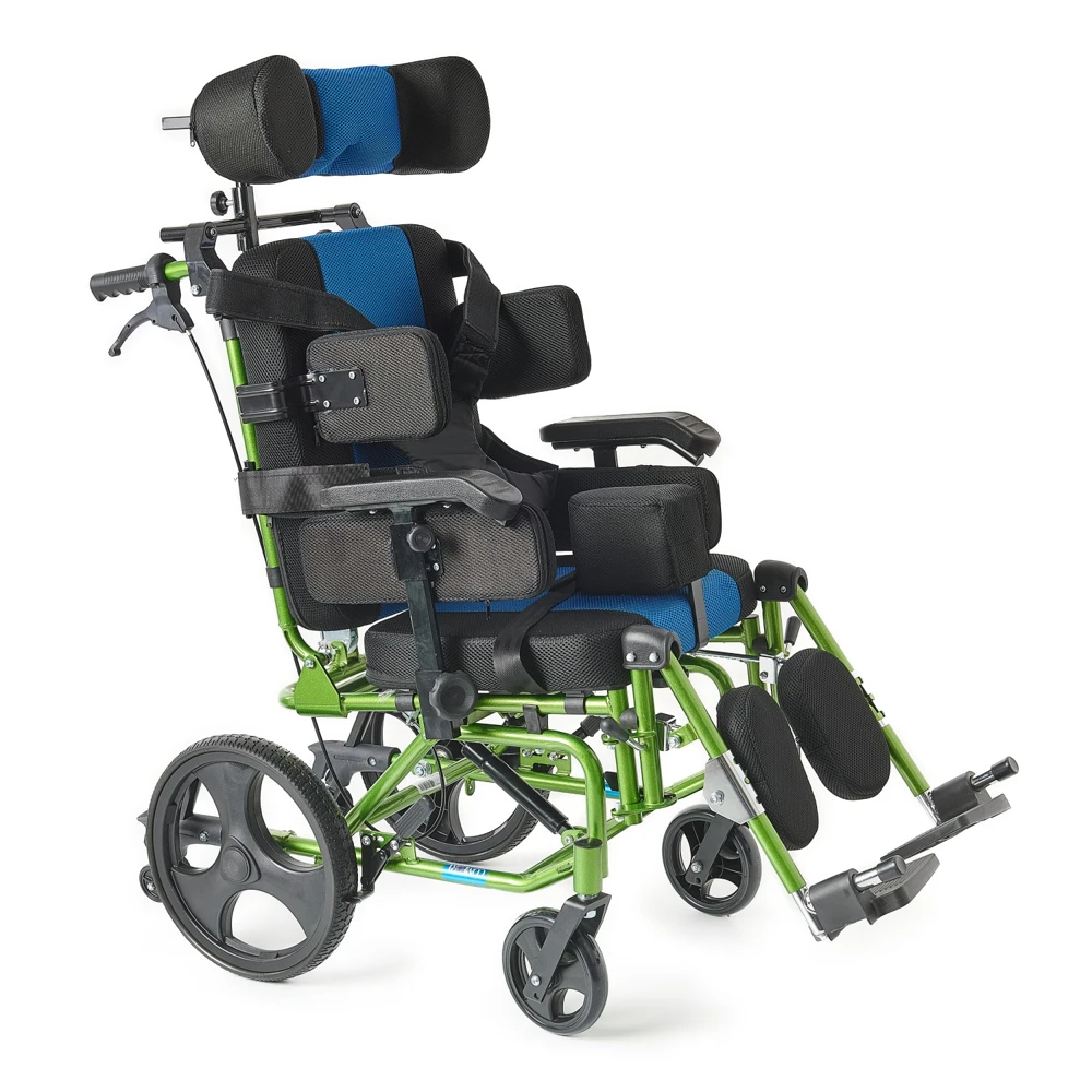 Comfort Plus KY958-C-36 CP Pediatrik destekli tekerlekli sandalye ithalatçı görseli